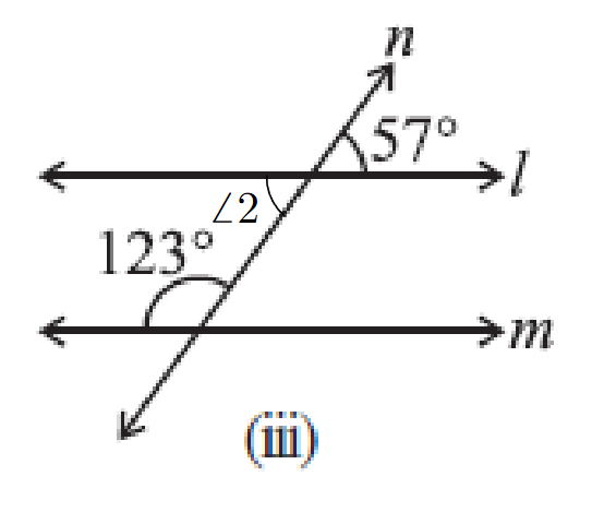 Figure (iii) with assumed angle 2