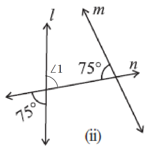 Figure (ii) with assumed angle 1