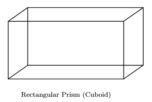 A rectangular prism (cuboid).