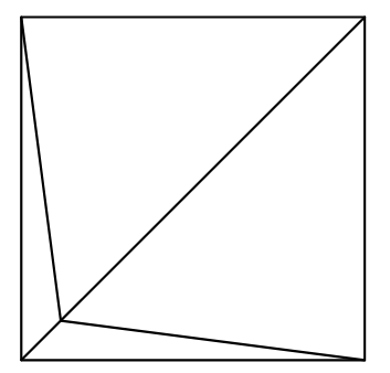 A square pyramid.